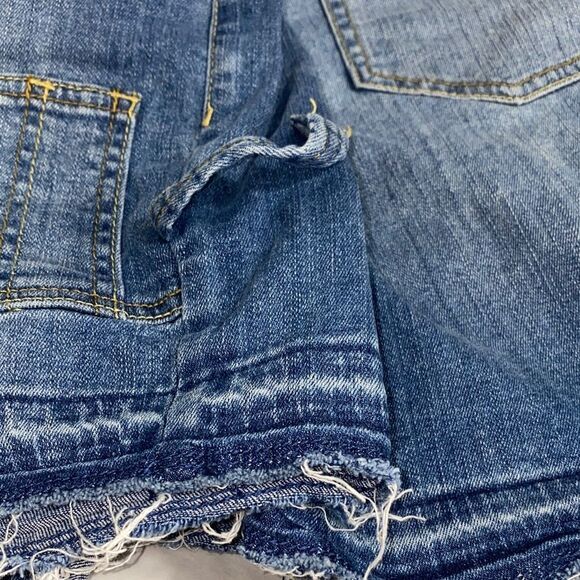 Lane Bryant Denim Cargo Shorts Size 18 Short – Raw Hem Utility Jean Shorts - Picture 8 of 13